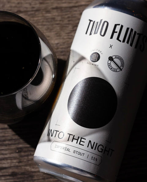 Two Flints x Mikerphone Into The Night Coconut, Vanilla & Coffee Imperial Stout 11% (440ml)