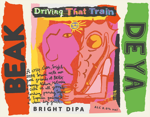 DEYA x Beak Driving That Train Bright DIPA 8% (500ml)