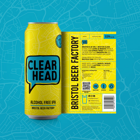 Bristol Beer Factory Clear Head GF Pale 0.5% (440ml)