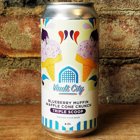 Vault CityBlueberry Muffin Waffle Cone Crunch Triple Scoop 8.3 % (440ml)
