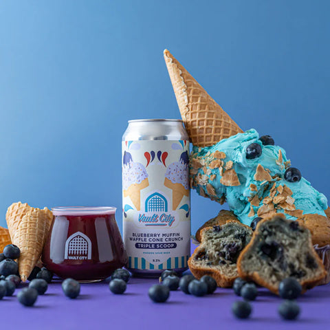 Vault CityBlueberry Muffin Waffle Cone Crunch Triple Scoop 8.3 % (440ml)